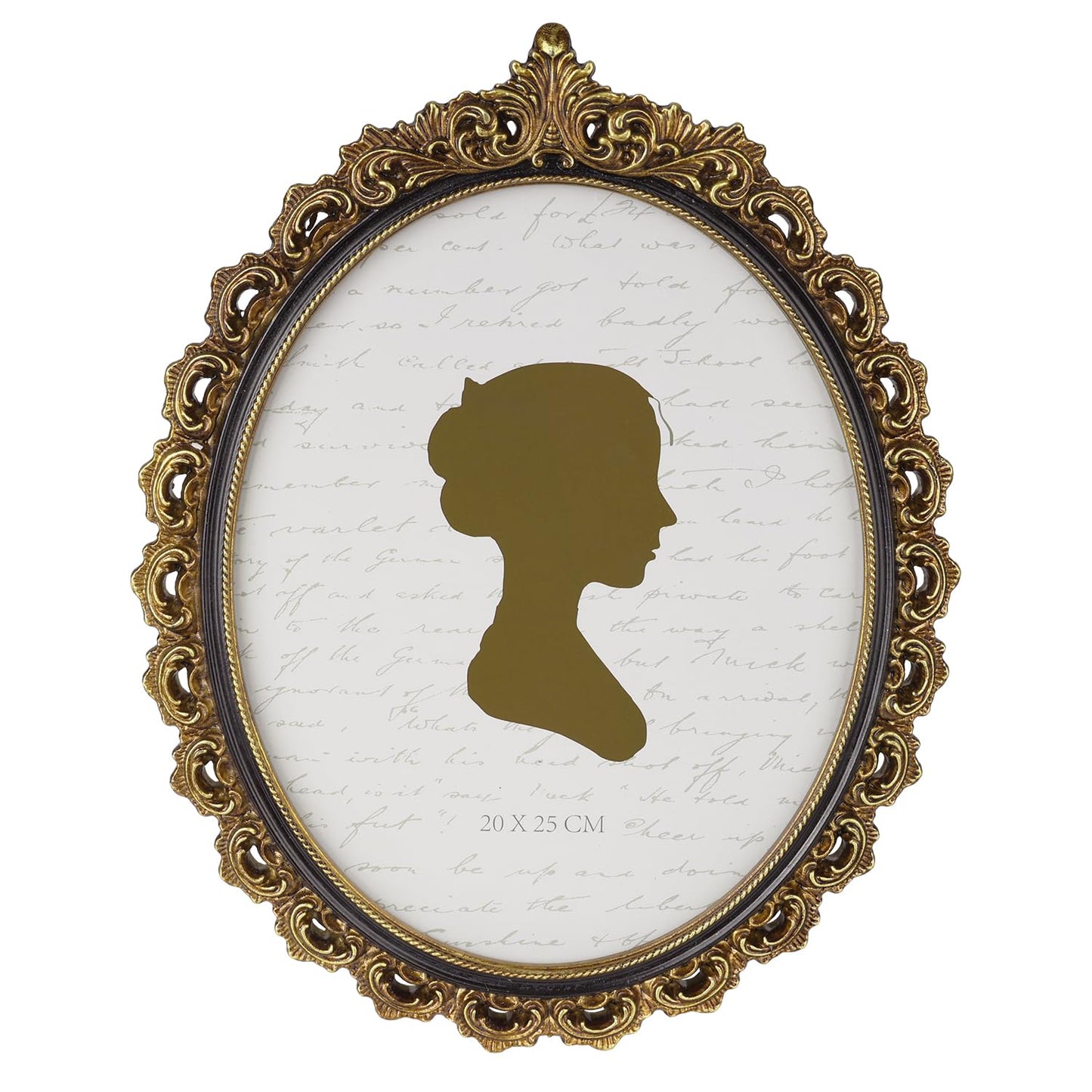 Sunlit Vintage Picture Frame 4x6 Inch, Oval Antique Photo Frames with Glass Front, Luxury Photo Display, Tabletop Wall Hanging, Gift Ideas, White