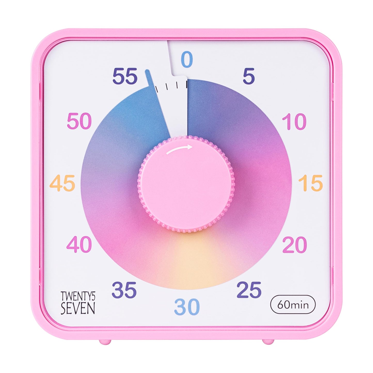 TWENTY5 SEVEN Countdown Timer 7.5 inch; 60 Minute 1 Hour Visual Timer – Classroom Teaching Tool Office Meeting, Mechanical Countdown Clock for Kids Exam Time Management Magnetic, Sky Blue
