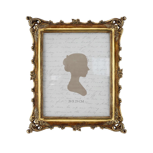 Sunlit Vintage Picture Frame 4x4 Inch, Luxury Antique Square Photo Frames with Glass Front, Photo Display, Tabletop Wall Hanging, Gift Ideas, Bronze Gold