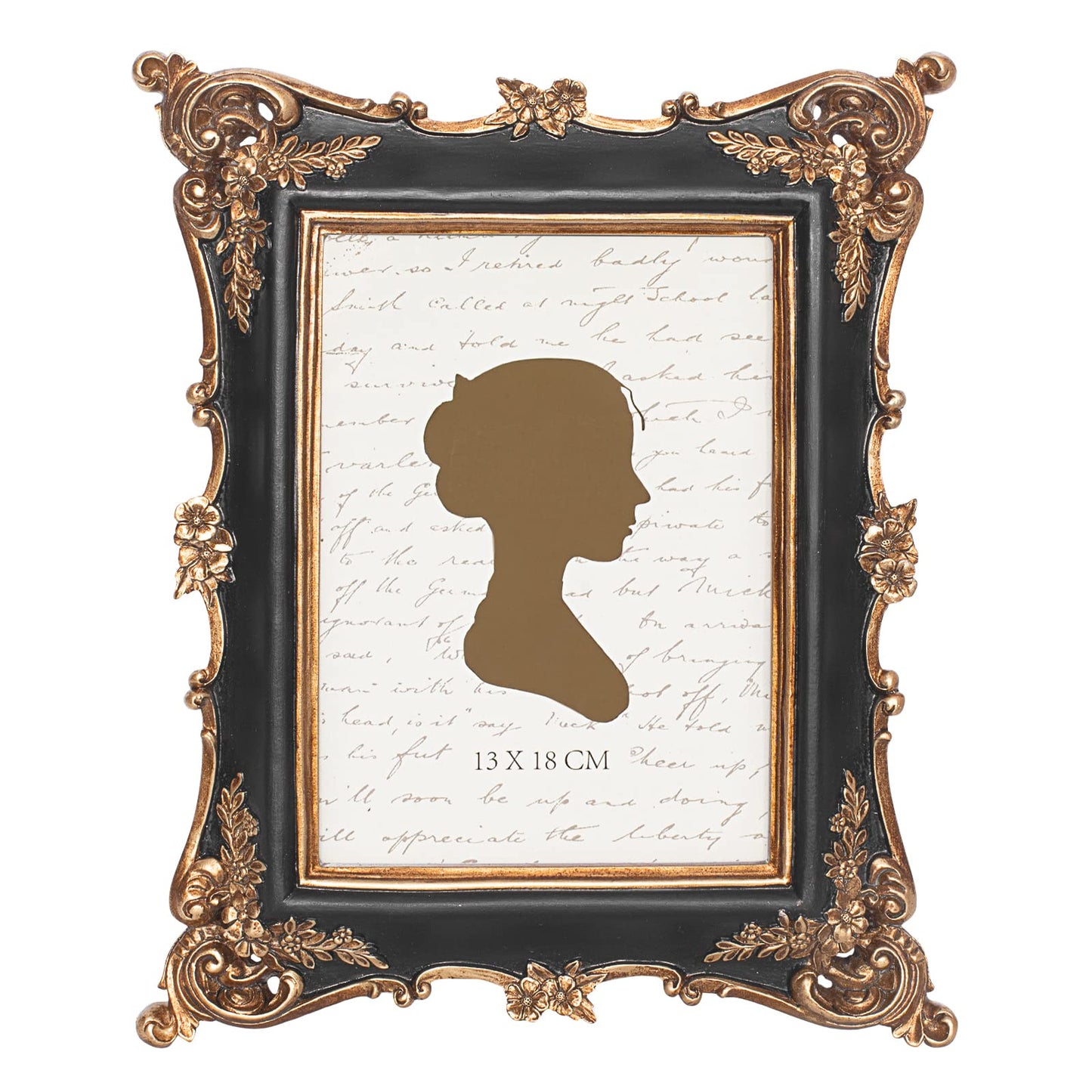 Sunlit Vintage Picture Frame 4x4 Inch, Luxury Antique Square Photo Frames with Glass Front, Photo Display, Tabletop Wall Hanging, Gift Ideas, Bronze Gold