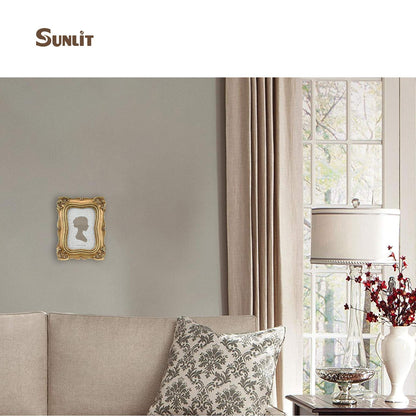 Sunlit Vintage Small Picture Frame 2.5x3.5 Inch, Antique Mini Polaroid Photo Frames with Glass Front, Luxury Wallet Size Picture Frames, Tiny Photo Frames Display Tabletop Wall Hanging Gift Ideas, Gold