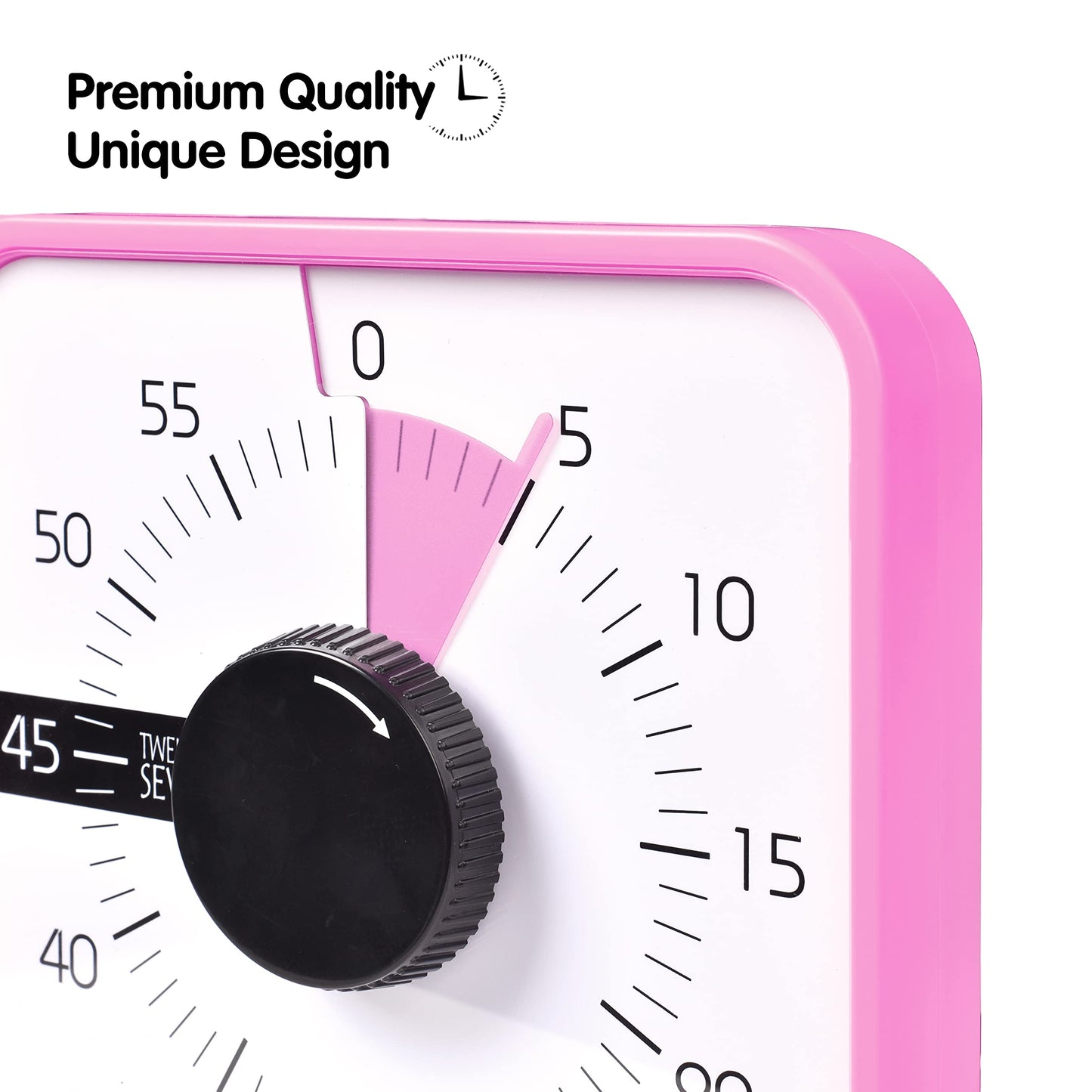 TWENTY5 SEVEN Countdown Timer 7.5 inch; 60 Minute 1 Hour Visual Timer – Classroom Teaching Tool Office Meeting, Mechanical Countdown Clock for Kids Exam Time Management Magnetic, Sky Blue
