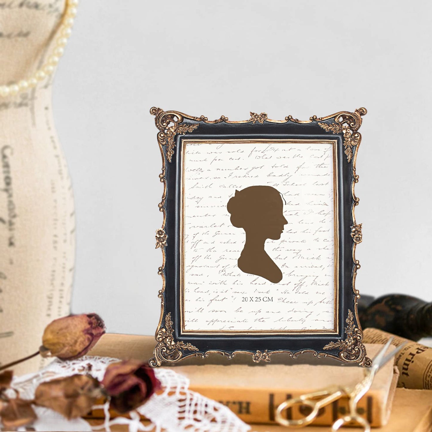 Sunlit Vintage Picture Frame 4x4 Inch, Luxury Antique Square Photo Frames with Glass Front, Photo Display, Tabletop Wall Hanging, Gift Ideas, Bronze Gold