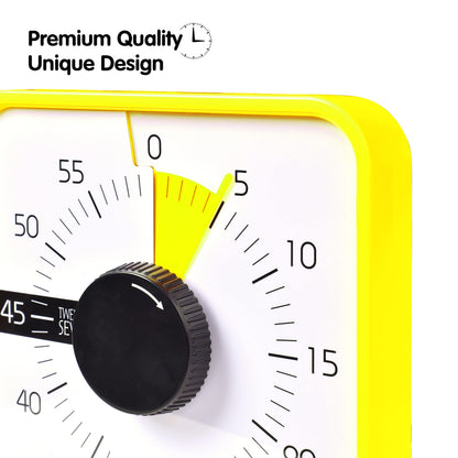 TWENTY5 SEVEN Countdown Timer 7.5 inch; 60 Minute 1 Hour Visual Timer – Classroom Teaching Tool Office Meeting, Mechanical Countdown Clock for Kids Exam Time Management Magnetic, Sky Blue