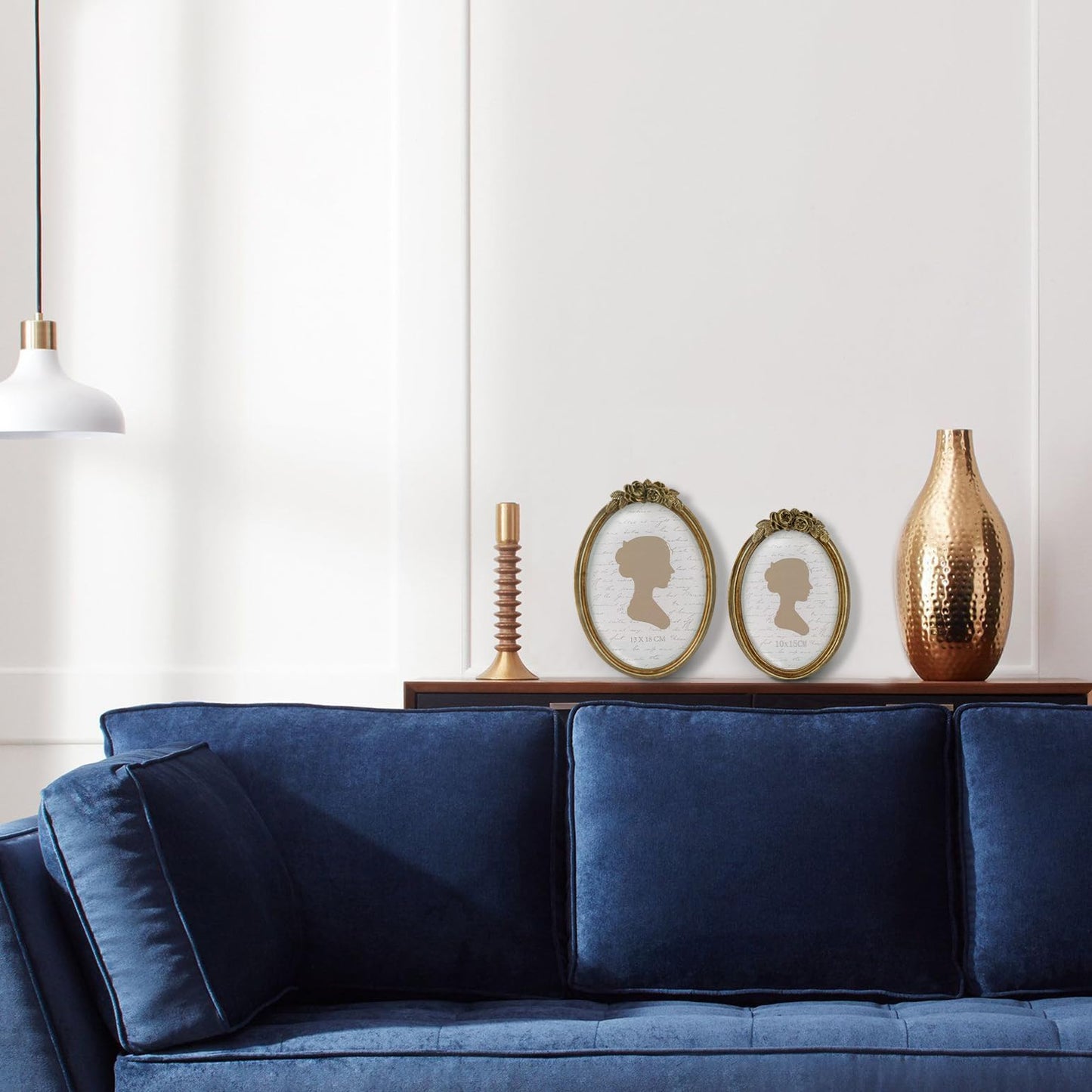 Sunlit Vintage Picture Frame 4x4 Inch, Luxury Antique Photo Frames with Glass Front, Luxury Photo Display, Tabletop Wall Hanging, Gift Ideas, Golden Rose