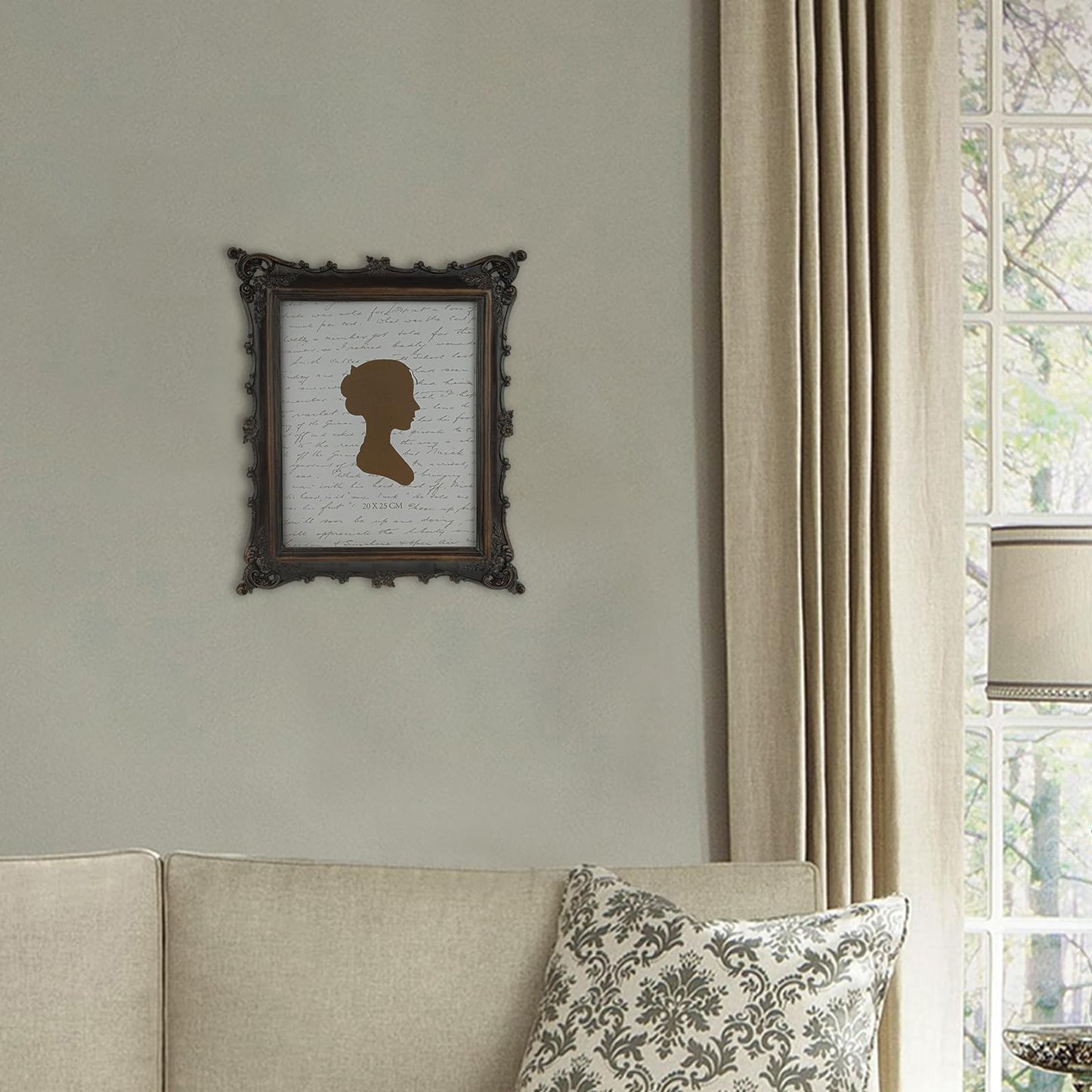Sunlit Vintage Picture Frame 4x4 Inch, Luxury Antique Square Photo Frames with Glass Front, Photo Display, Tabletop Wall Hanging, Gift Ideas, Bronze Gold