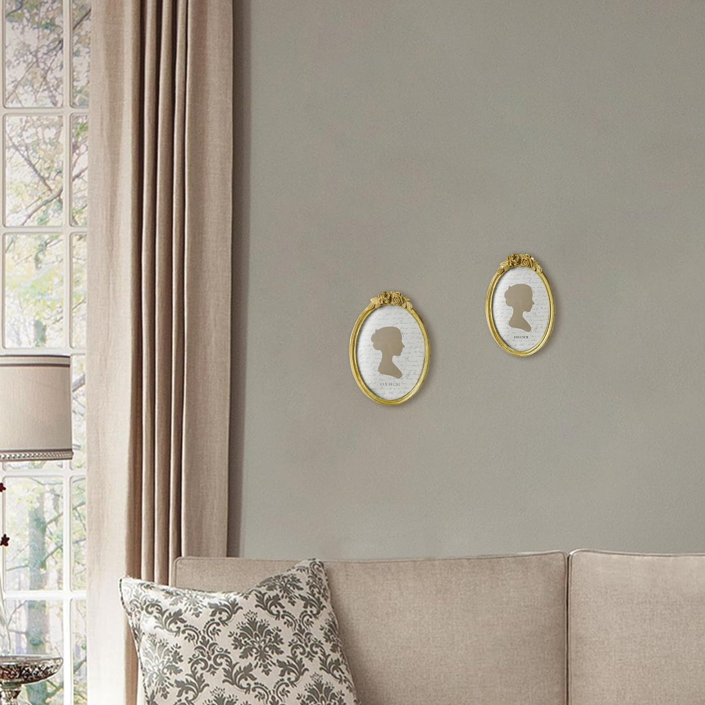 Sunlit Vintage Picture Frame 4x4 Inch, Luxury Antique Photo Frames with Glass Front, Luxury Photo Display, Tabletop Wall Hanging, Gift Ideas, Golden Rose