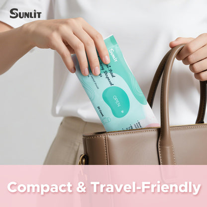 Sunlit The Sani-Petal Feminine Sanitary Disposal Bags, Hygienic Odor-Reducing and Discreet Solution for Tampons Pads Liners and More - 5 Pack, 100 Count