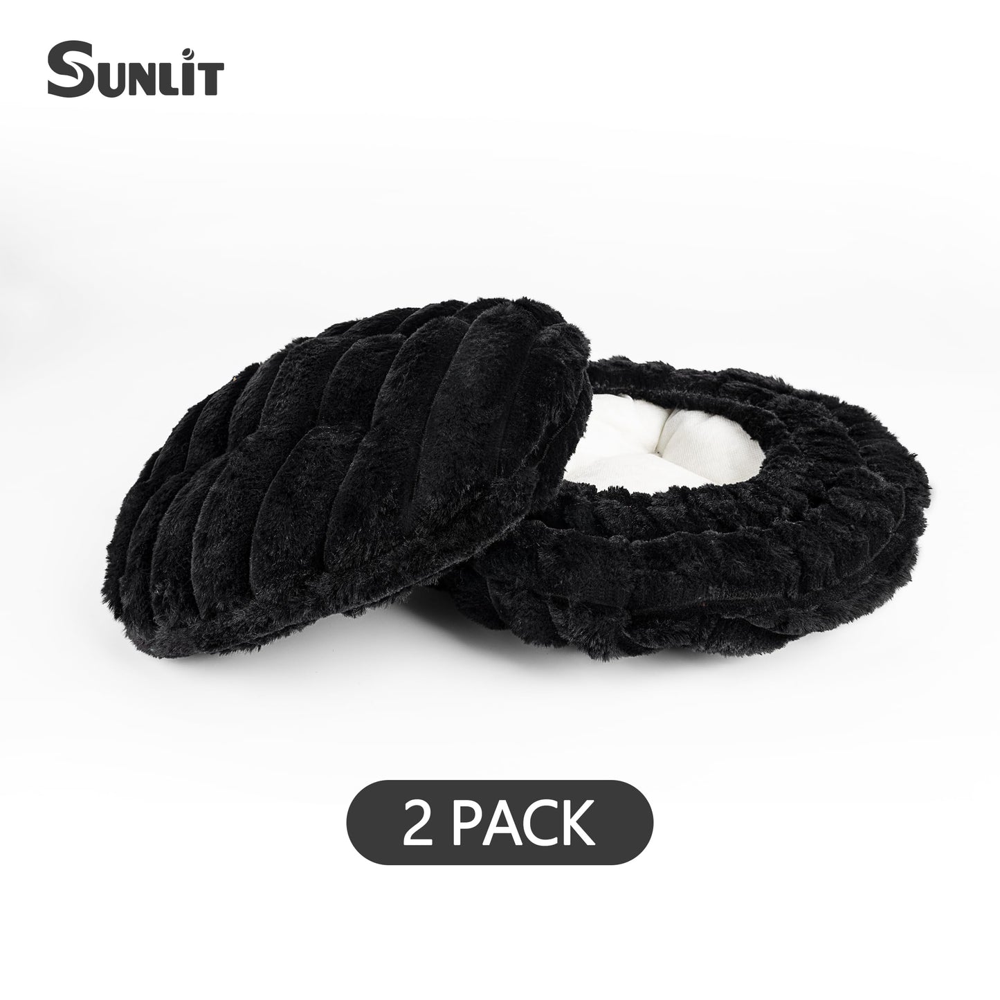 Sunlit Bar Stool Covers - Set of 2 Rectangle Bar Stool Seat Covers, Soft and Cushioned Bar Chair Covers, Easy to Install and Wash, Cover Only, Gray