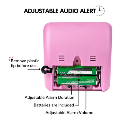 Visual Timer with Protective Case, 60-Minute Countdown Timer for Kids Autism ADHD Classroom Home Office, Countdown Clock for Teaching Work Meeting Time Management, Hungry Blue Fish