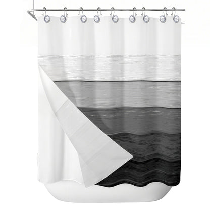 Sunlit Luxury Design Round Clear Diamond Crystal Gem Bling with Glide Balls Double Shower Curtain Hooks, Rust Proof Metal Rhinestones Glam Shower Curtain Rings-12 Pack