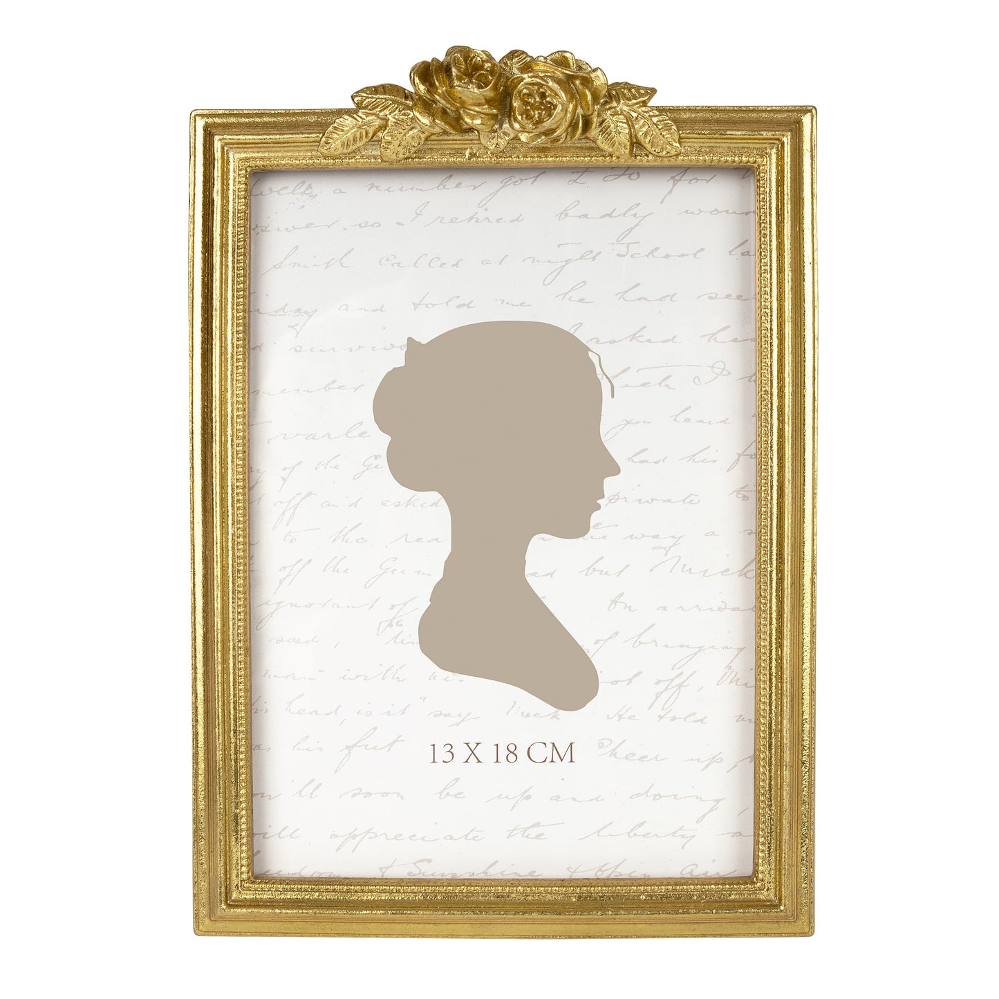 Sunlit Vintage Picture Frame 5x7 Inch, Luxury Antique Photo Frames with Glass Front, Luxury Photo Display, Tabletop Wall Hanging, Gift Ideas, Golden Rose
