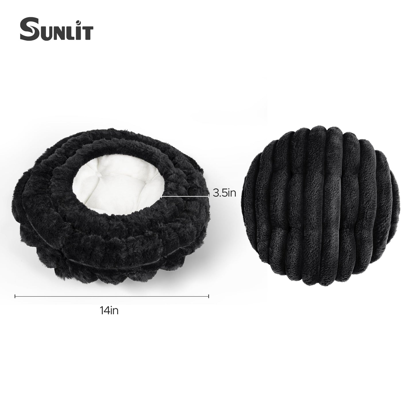 Sunlit Bar Stool Covers - Set of 2 Round Bar Stool Seat Covers, Soft and Cushioned Bar Chair Covers, Easy to Install and Wash, Cover Only, 12 Inch Diameter, Light Gray