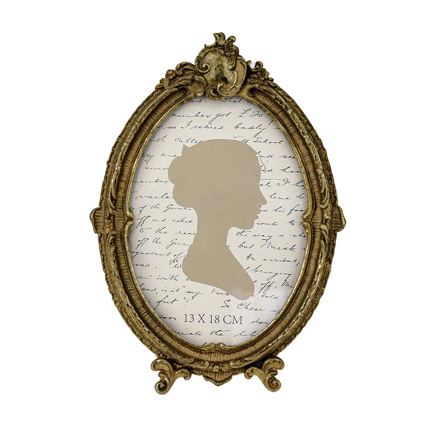 Sunlit Vintage Picture Frame 4x6 Inch, Oval Antique Photo Frames with Glass Front, Luxury Photo Display, Tabletop Wall Hanging, Gift Ideas, Brown