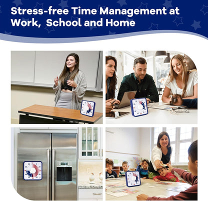 TWENTY5 SEVEN 7.5-Inch Visual Timer, Battery-Free 60-Minute Countdown Clock
