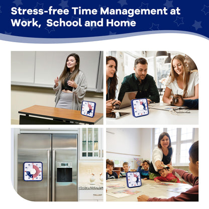 TWENTY5 SEVEN Countdown Timer 7.5 inch; 60 Minute 1 Hour Visual Timer – Classroom Teaching Tool Office Meeting, Mechanical Countdown Clock for Kids Exam Time Management Magnetic, Sky Blue