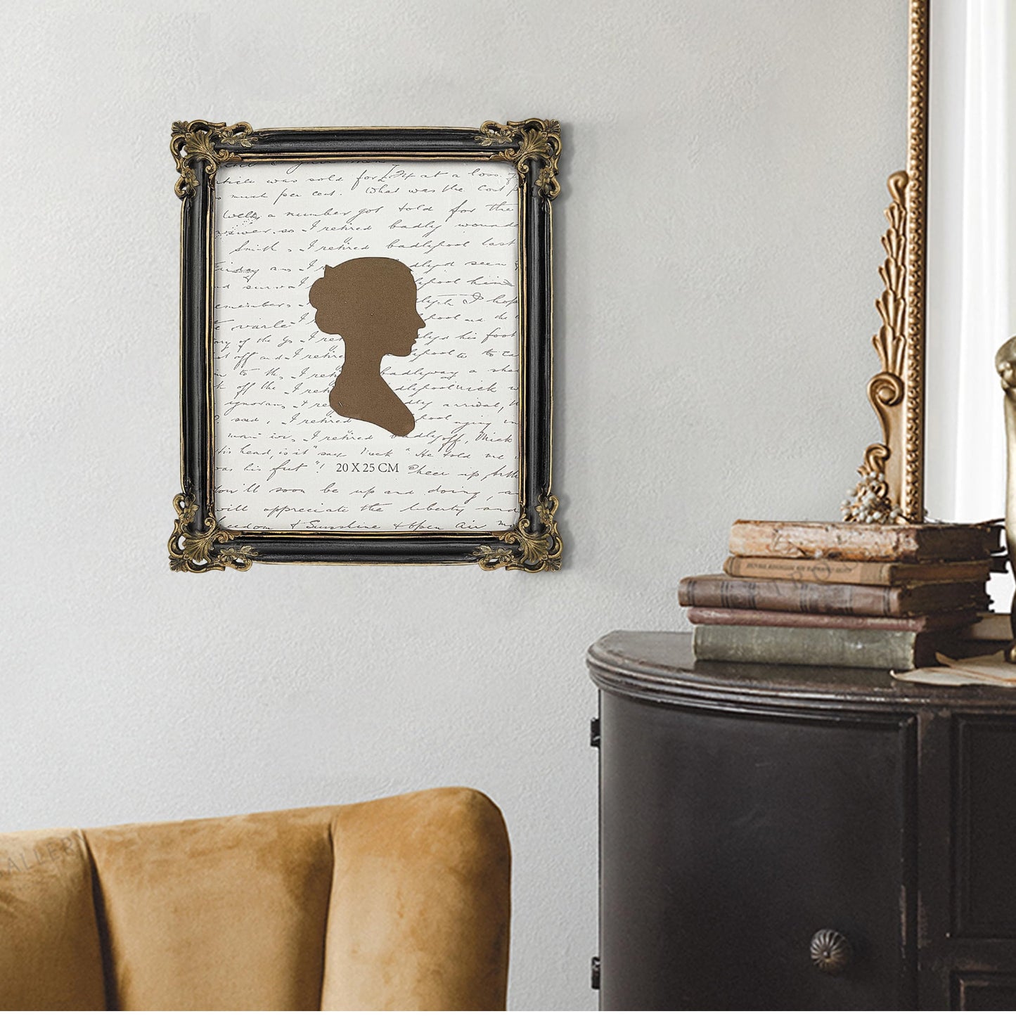 Sunlit Vintage Picture Frame 4x6 Inch, Luxury Antique Photo Frames with Glass Front, Photo Display, Tabletop Wall Hanging, Gift Ideas