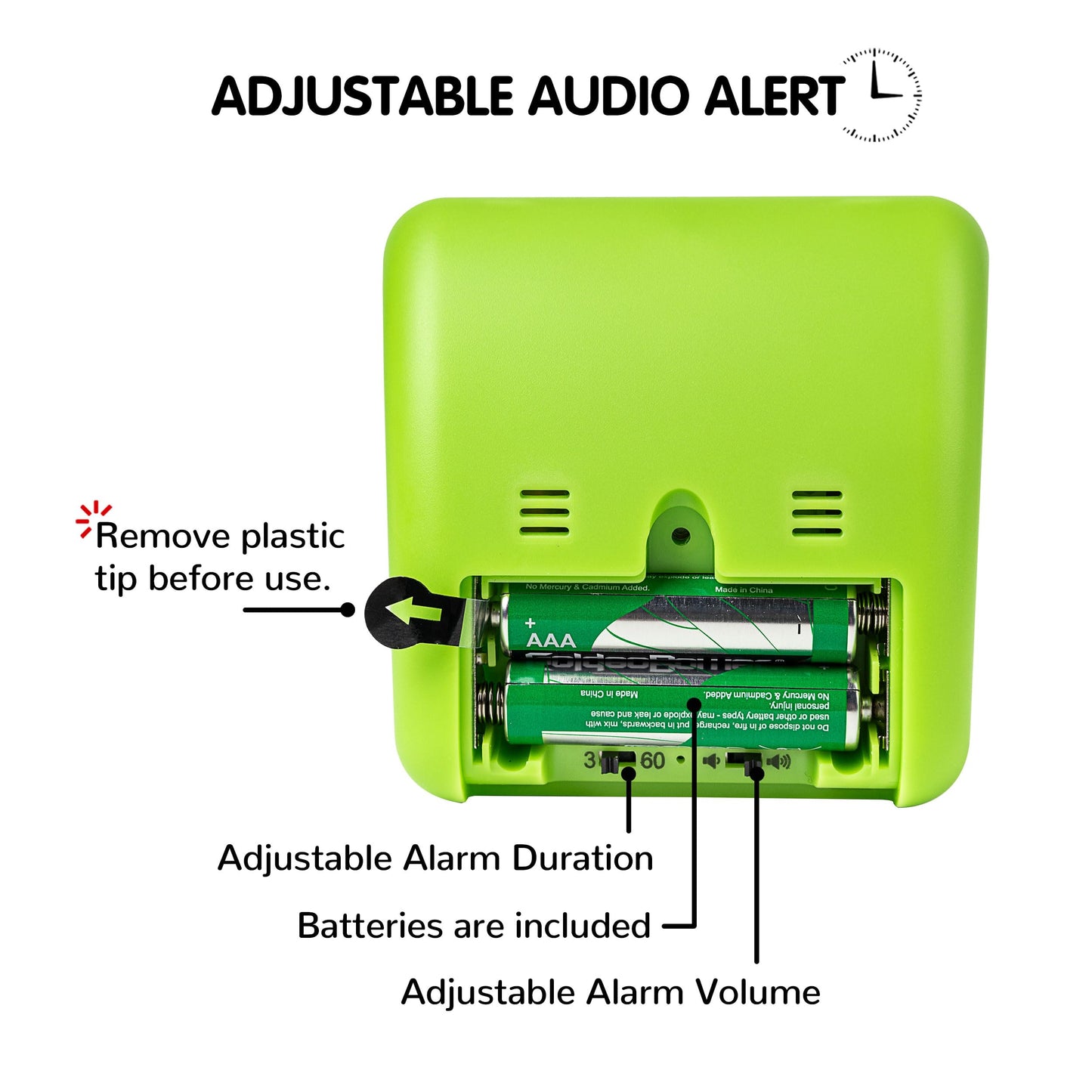 Visual Timer with Protective Case, 60-Minute Countdown Timer for Kids Autism ADHD Classroom Home Office, Countdown Clock for Teaching Work Meeting Time Management, Hungry Blue Fish