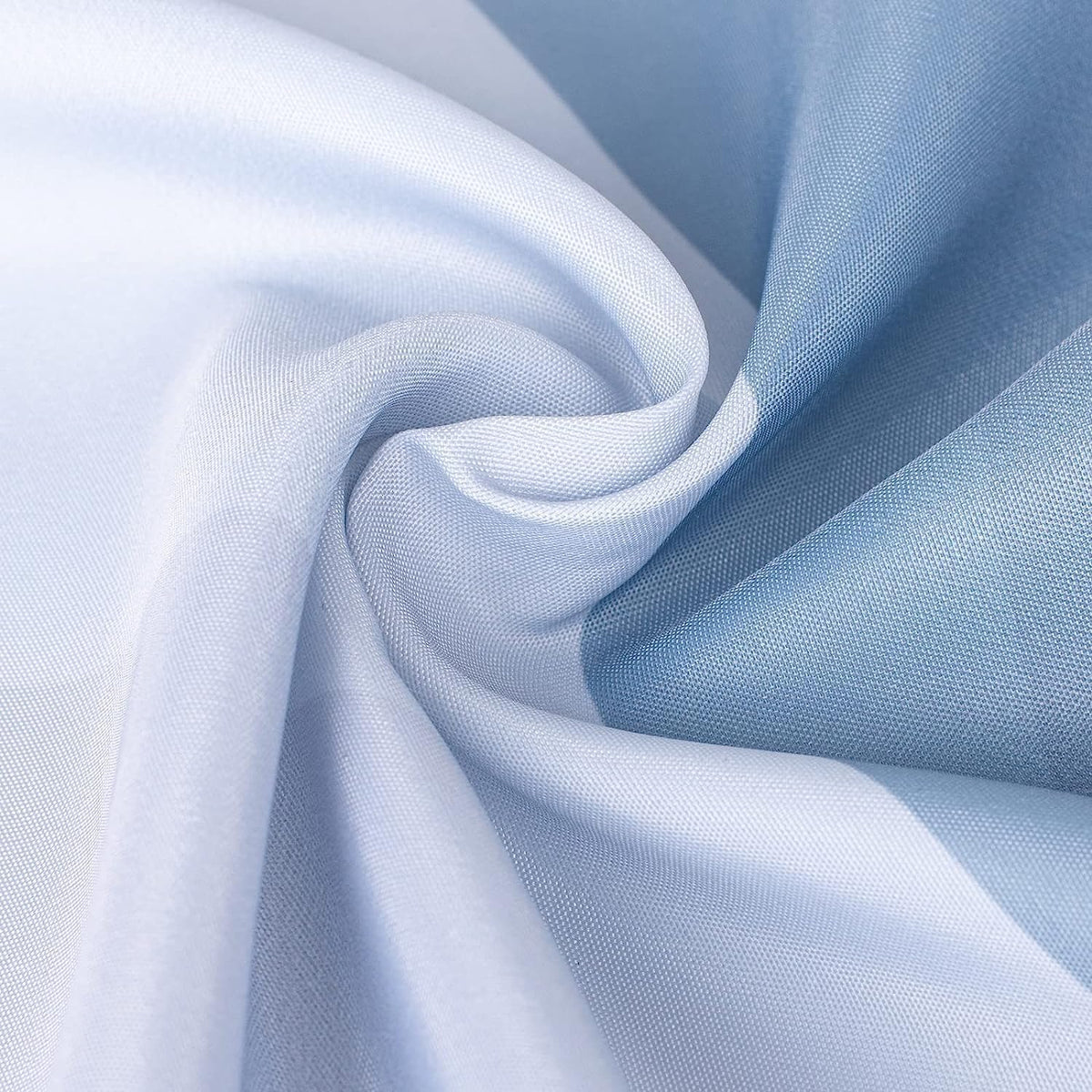 Sunlit Design 36 x 72 Inches Ombre Blue Small Stall Shower Curtain RV Half Size Narrow Bathroom Curtains Contemporary Geometric Fabric Bathroom Decor