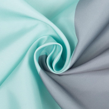 Sunlit Sage Green Gray Horizontal Stripes Water-Repellent Fabric Shower Curtain with Reinforced Metal Grommets Refreshing Striped Design Bathroom Decor, 72x72
