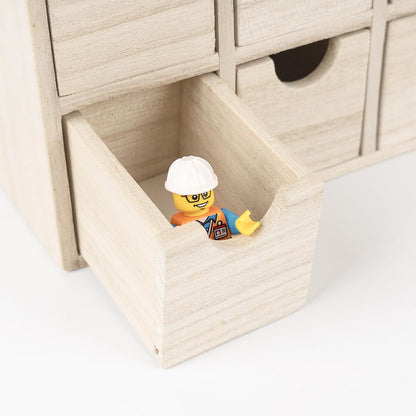 Sunlit Christmas Wooden Advent Calendar with Drawers, Unfinished Wooden, Chalet Shaped Countdown Calendar Ready to Decorate and Personalize | Craft Storage Box | DIY Guru and Crafters