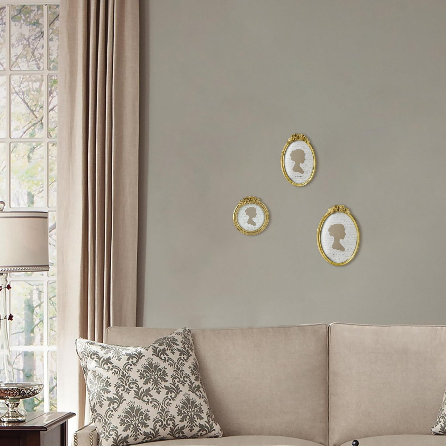 Sunlit Vintage Picture Frame 4x4 Inch, Luxury Antique Photo Frames with Glass Front, Luxury Photo Display, Tabletop Wall Hanging, Gift Ideas, Golden Rose