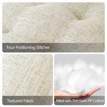 Sunlit Bar Stool Covers - Set of 2 Round Bar Stool Seat Covers, Soft and Cushioned Bar Chair Covers, Easy to Install and Wash, Cover Only, 12 Inch Diameter, Light Gray