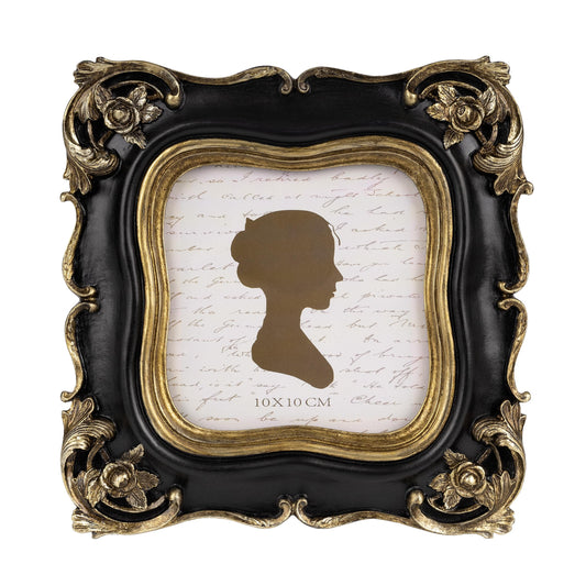 Sunlit Vintage Small Picture Frame 2.5x3.5 Inch, Antique Mini Photo Frames with Glass Front, Luxury Wallet Size Picture Frames, Photo Display Tabletop Wall Hanging Gift Ideas, Gold