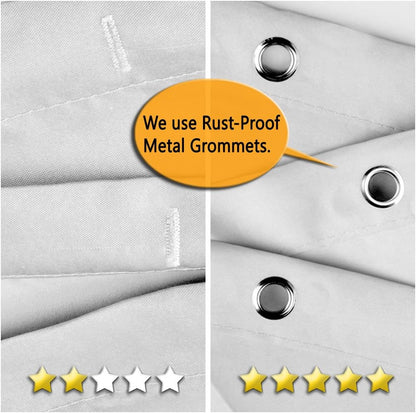 Sunlit Design Black Cat Silhouette and Gray Mosaic Fabric Shower Curtain. Grey and White