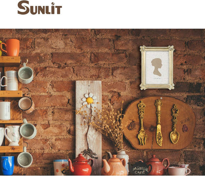 Sunlit Vintage Picture Frame 5x7 Inch, Luxury Antique Photo Frames with Glass Front, Photo Display, Tabletop Wall Hanging, Gift Ideas, Gold and Silver